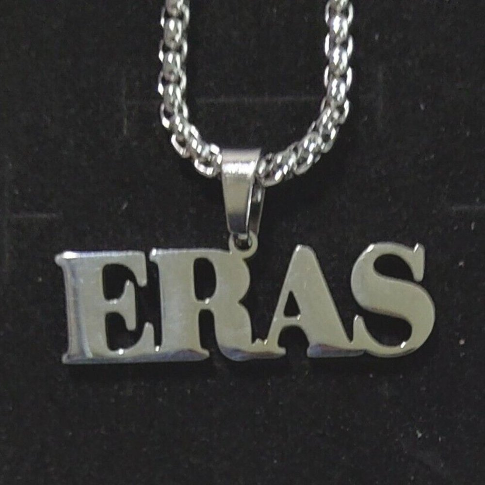T Swift ERAS Tour Theme Song Necklace Taylor-Eras Stainless Steel Gold-Silver